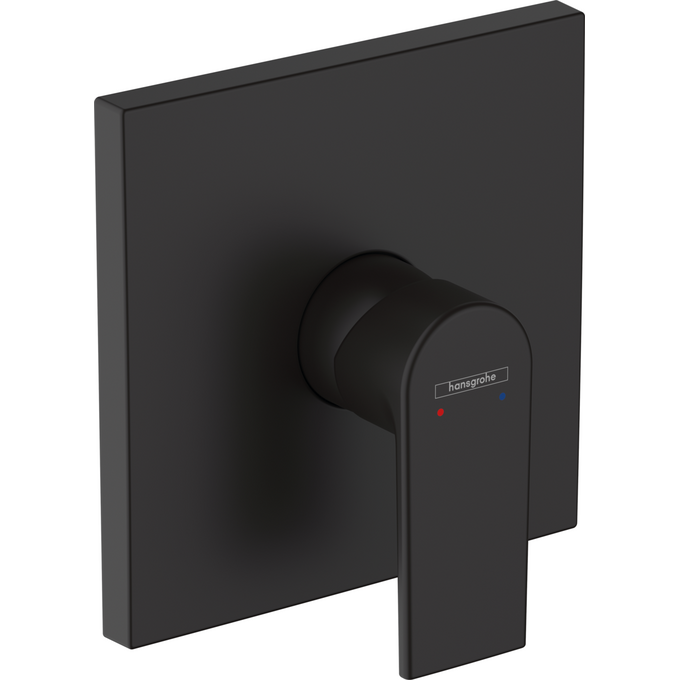 Внешняя часть смесителя скрытого монтажа для душа Hansgrohe Vernis Shape Matt Black 71668670 (черная матовая), Цвет производителя: черный матовый, фото 