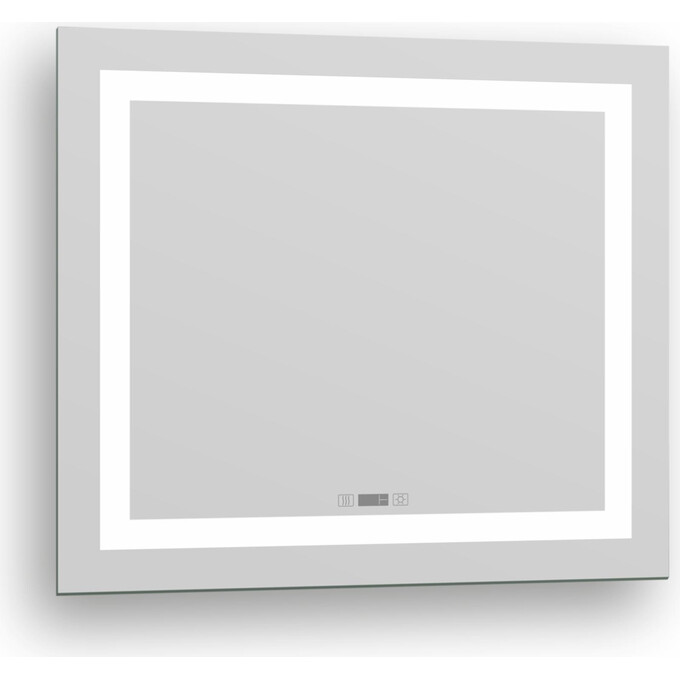 Дзеркало для ванної кімнати Imprese Karlov Option m08607600MD (80x70 см, з підсвічуванням, підігрівом та годинником), Доступні розміри: 80 x 70, фото 