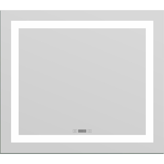 Дзеркало для ванної кімнати Imprese Karlov Option m08607600MD (80x70 см, з підсвічуванням, підігрівом та годинником), Доступні розміри: 80 x 70, фото , изображение 2