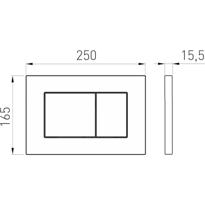 Панель смыва Volle Grande Evo Limon Oro 2220.011018 (золотая), Цвет производителя: золото, фото 2