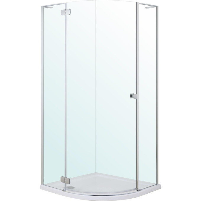 Душевая кабина Volle Benita Left 1017.114601L(4коробки) (90x90 см, стекло прозрачное, профиль хром, с поддоном), фото 