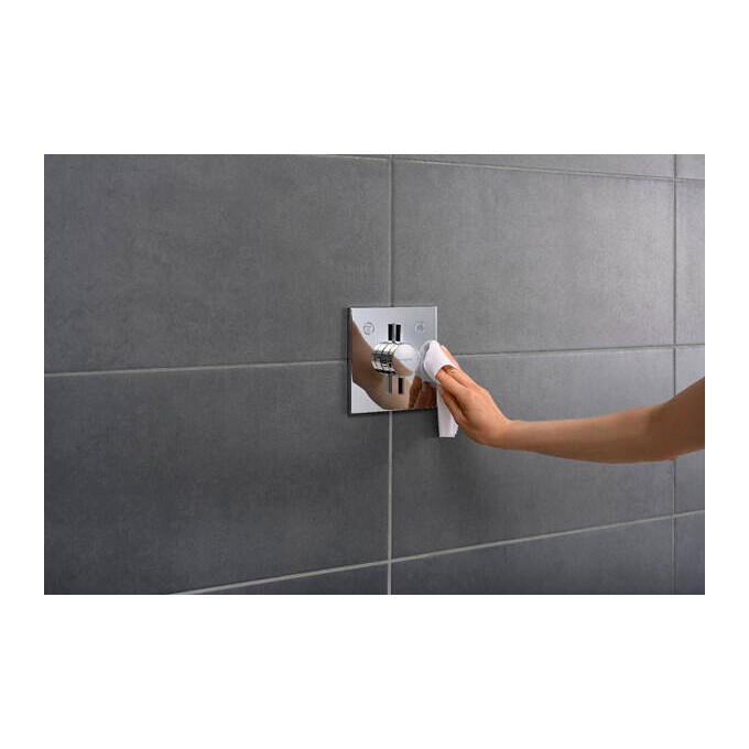 Внешняя часть смесителя скрытого монтажа для ванны Hansgrohe DuoTurn E 75417000, Цвет производителя: хром, фото 4