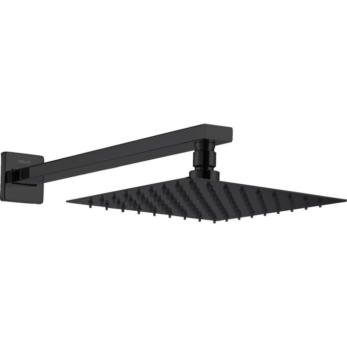 Верхний душ Volle Cascada R85 De La Noche 1586.180104 (черный матовый, 1 режим струи, с кронштейном), фото 