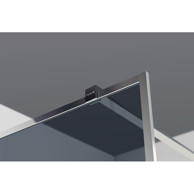 Душевая стенка Imprese Walk-IN s09111001GR (110 см, стекло тонированное, профиль хром), Доступные размеры: 110, Цвет производителя: графитовое стекло, фото 3