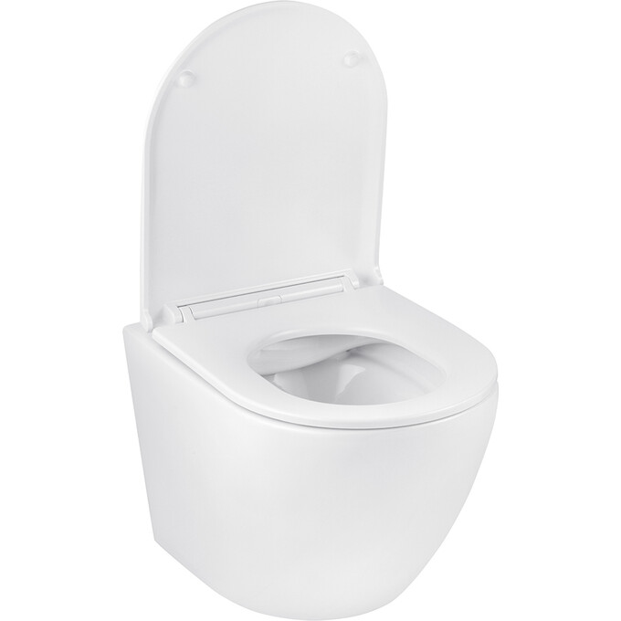 Комплект унітаз з інсталяцією 4 в 1 3884966KH493736: підвісний унітаз з сидінням Kroner Harz WHI493736 + інсталяція Grohe Solido 3884966Q + клавіша змиву Grohe Even 38966000, фото , изображение 3