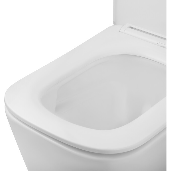 Комплект унитаз с инсталляцией 4 в 1 3884966KE483429: подвесной унитаз с сиденьем Kroner Eifel Tornado WHI483429 + инсталляция Grohe Solido 3884966Q + клавиша смыва Grohe Even 38966000, фото 7