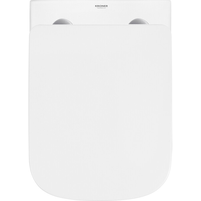 Комплект унитаз с инсталляцией 4 в 1 3884966KE483429: подвесной унитаз с сиденьем Kroner Eifel Tornado WHI483429 + инсталляция Grohe Solido 3884966Q + клавиша смыва Grohe Even 38966000, фото 9
