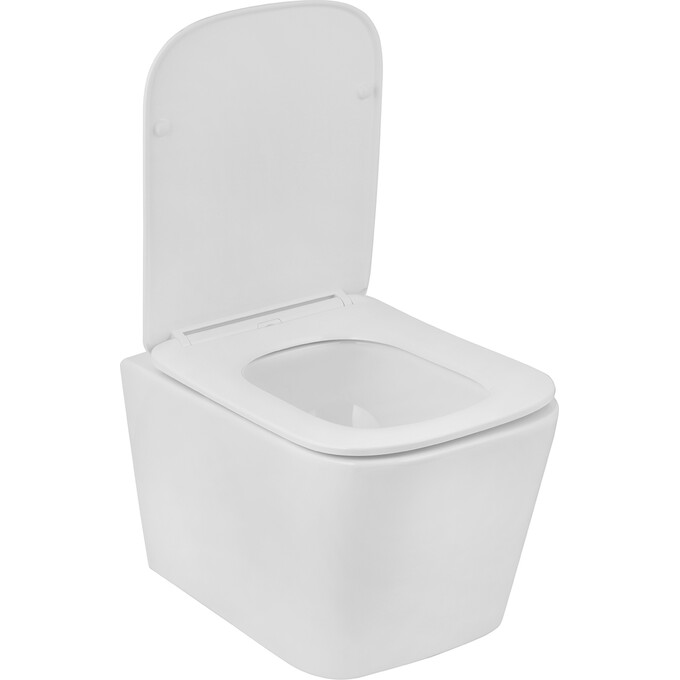 Комплект унитаз с инсталляцией 4 в 1 3884966KE483429: подвесной унитаз с сиденьем Kroner Eifel Tornado WHI483429 + инсталляция Grohe Solido 3884966Q + клавиша смыва Grohe Even 38966000, фото 4