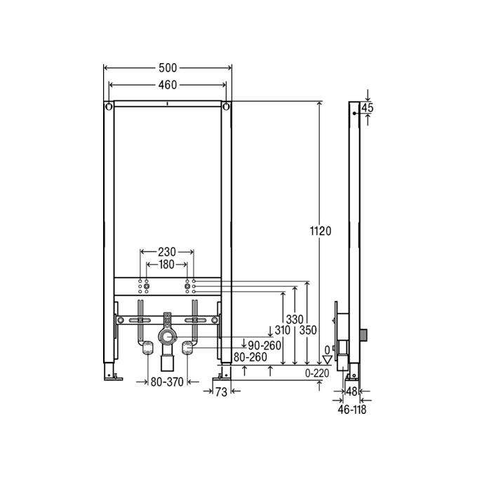 Инсталляция для биде Viega Prevista Dry 776442, фото 2