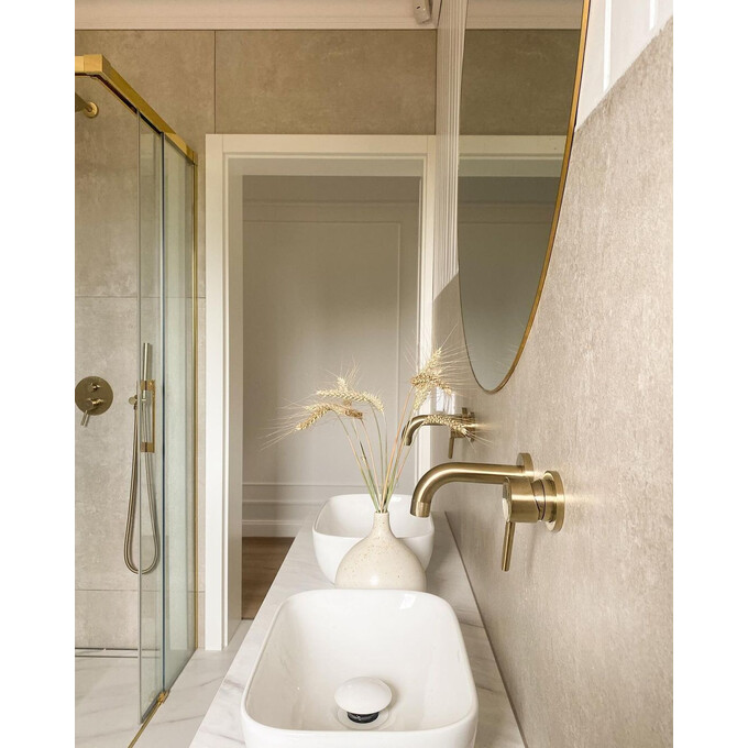 Змішувач прихованого монтажу для умивальника Rea Lungo REA-B8652 (матове золото, внутрішня частина в комплекті), Колір виробника: матове золото, фото , изображение 4