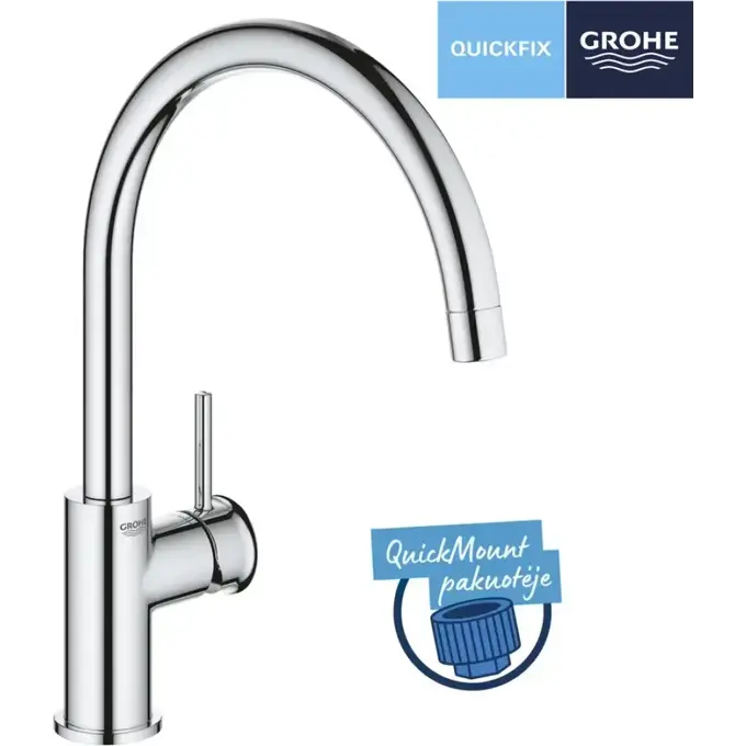 Смеситель для кухни Grohe QuickFix Start Classic 31553001, фото 7