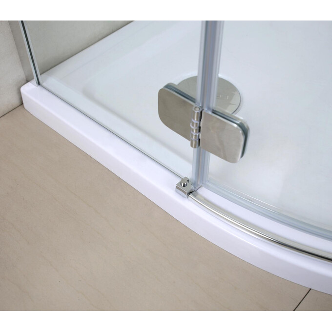 Душевая кабина Volle Benita Left 1017.114601L(4коробки) (90x90 см, стекло прозрачное, профиль хром, с поддоном), фото 3