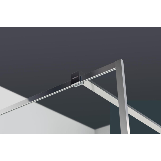 Душевая стенка Imprese Walk-IN s09111001TR (110 см, стекло прозрачное, профиль хром), Доступные размеры: 110, Цвет производителя: прозрачное стекло, фото 4