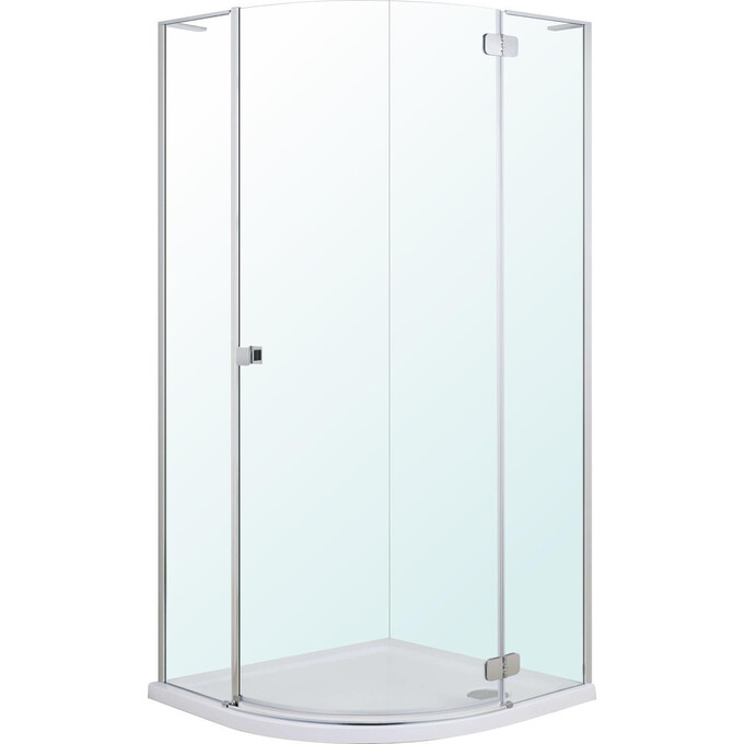 Душевая кабина Volle Benita Right 1017.114601R(4 коробки) (90x90 см, стекло прозрачное, профиль хром, с поддоном), фото 