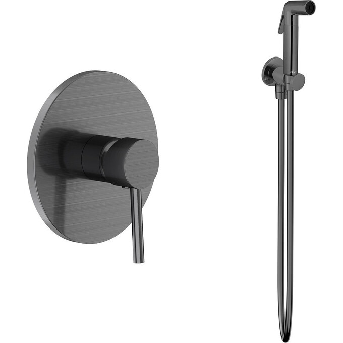 Гигиенический душ со смесителем Volle Cruze Pistola Gris SET20240409 (1547.100206+1586.190105, серый), Цвет производителя: серый, фото 