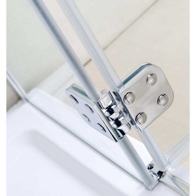 Душова кабіна Volle Benita Right 1017.134601R(5коробок) (120x80 см, скло прозоре, профіль хром, з піддоном), фото , изображение 6