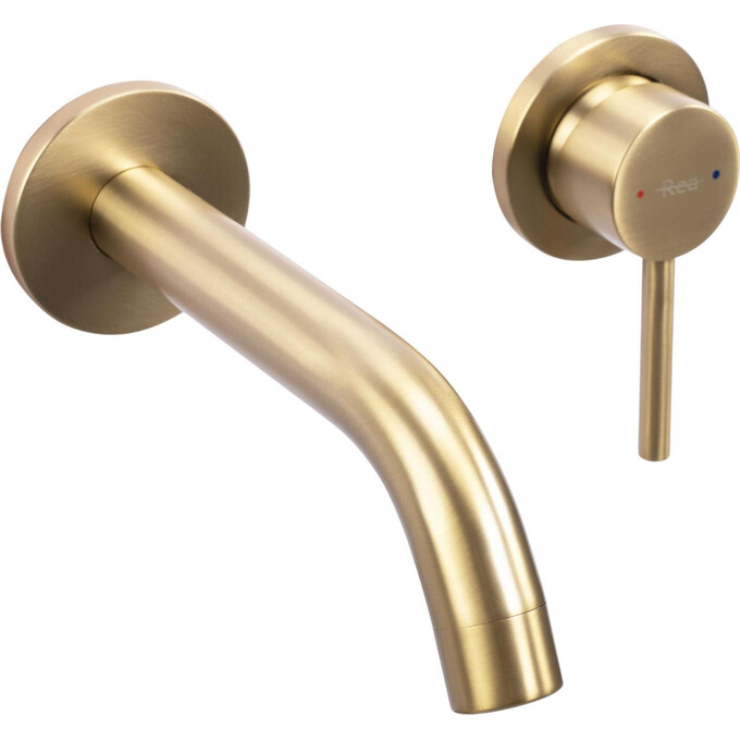 Смеситель скрытого монтажа для умывальника Rea Owen Brushed Gold REA-B5334 (брашированное золото, внутренняя часть в комплекте), Цвет производителя: брашированное золото (матовое), фото 6