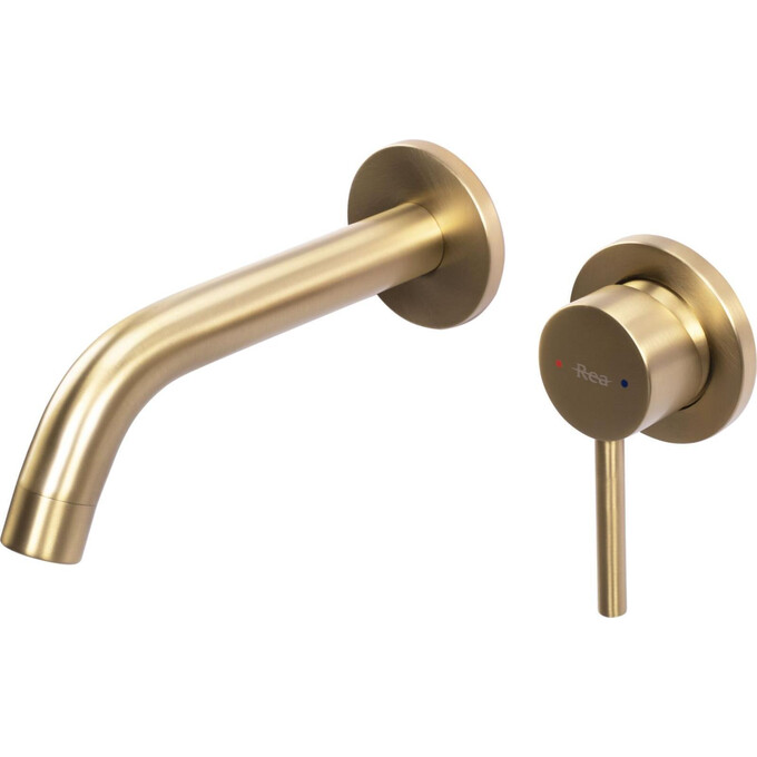 Смеситель скрытого монтажа для умывальника Rea Owen Brushed Gold REA-B5334 (брашированное золото, внутренняя часть в комплекте), Цвет производителя: брашированное золото (матовое), фото 5