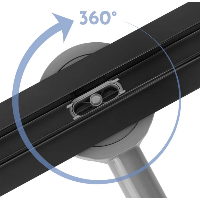 Душовий трап Rea Neox Slim Pro Black 80 REA-G2710 (80 см, чорний матовий), Колір виробника: чорний матовий, Доступні розміри: 80, фото , изображение 3