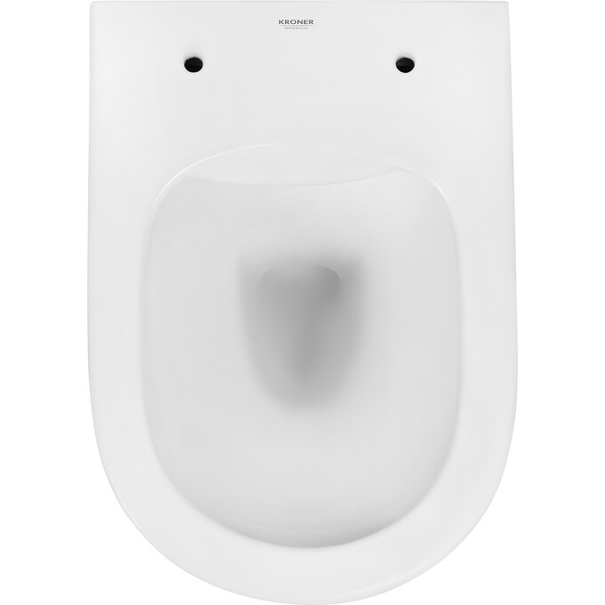 Комплект унитаз с инсталляцией 4 в 1 3884966KH523632: подвесной унитаз с сиденьем Kroner Harz WHI523632 + инсталляция Grohe Solido 3884966Q + клавиша смыва Grohe Even 38966000, фото 8