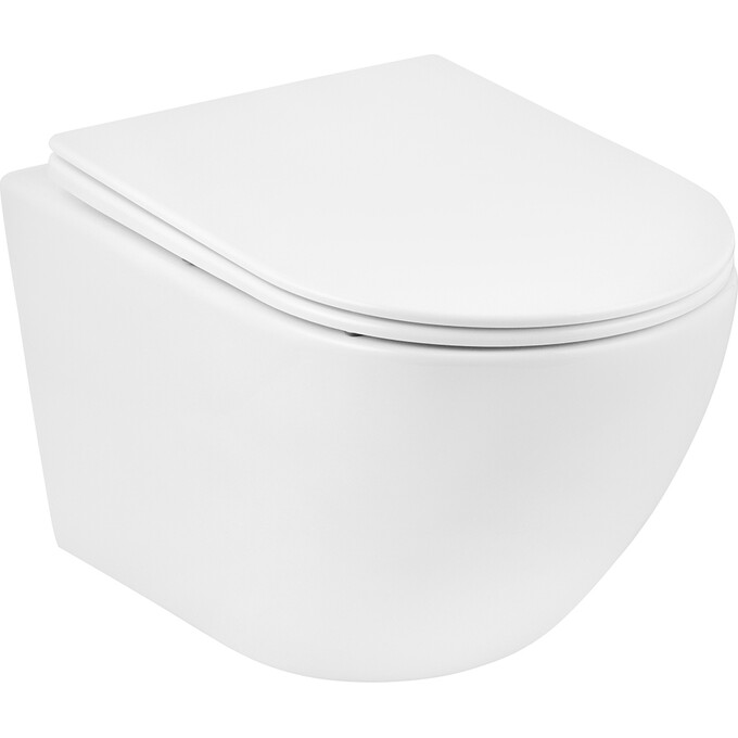 Комплект унитаз с инсталляцией 4 в 1 3884966KH523632: подвесной унитаз с сиденьем Kroner Harz WHI523632 + инсталляция Grohe Solido 3884966Q + клавиша смыва Grohe Even 38966000, фото 3