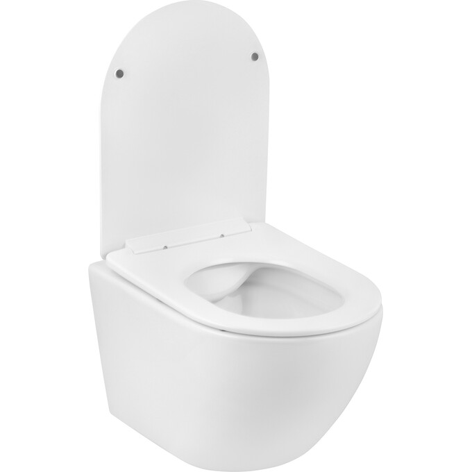 Комплект унитаз с инсталляцией 4 в 1 3884966KH523632: подвесной унитаз с сиденьем Kroner Harz WHI523632 + инсталляция Grohe Solido 3884966Q + клавиша смыва Grohe Even 38966000, фото 4