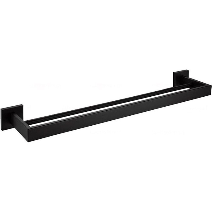 Рушникотримач Rea Erlo 02 Black REA-06908 (чорний матовий, подвійний), Колір виробника: чорний матовий, фото 