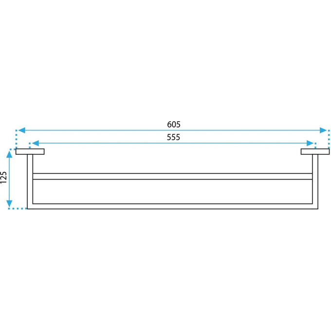 Рушникотримач Rea Erlo 02 Black REA-06908 (чорний матовий, подвійний), Колір виробника: чорний матовий, фото , изображение 8