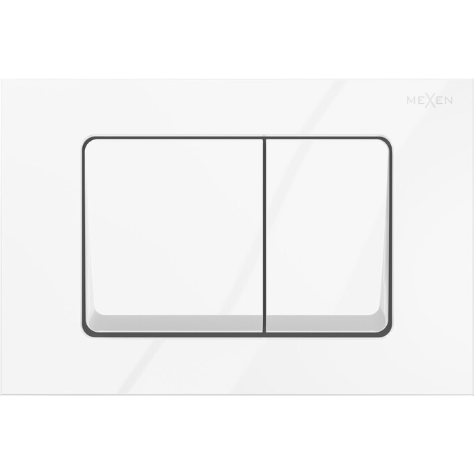 Клавиша смыва Mexen Fenix 10 XS White MEX-601000 (белая глянцевая), Цвет производителя: белый глянец, фото 