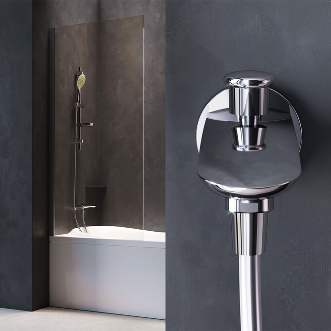 Вилив для ванни Am.Pm Like F8070100 (17 см, прихованого монтажу та перемикачем на душ), фото , изображение 2