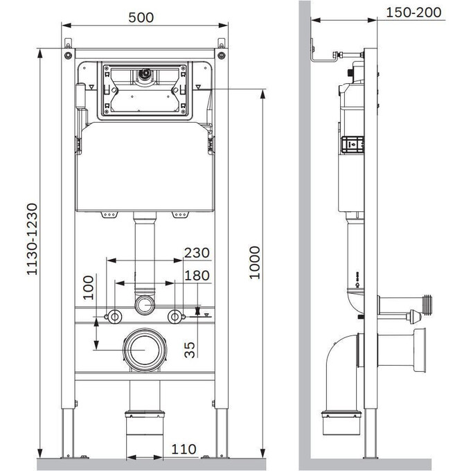 Инсталляция для унитаза 3 в 1 Am.Pm PrimeFit I012709 (с звукоизоляционной прокладкой и креплением), фото 6