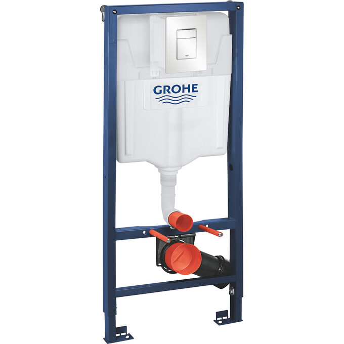 Инсталляция для унитаза 3 в 1 Grohe Rapid SL 38772SH0 (с белой клавишей смыва и креплением), фото 2