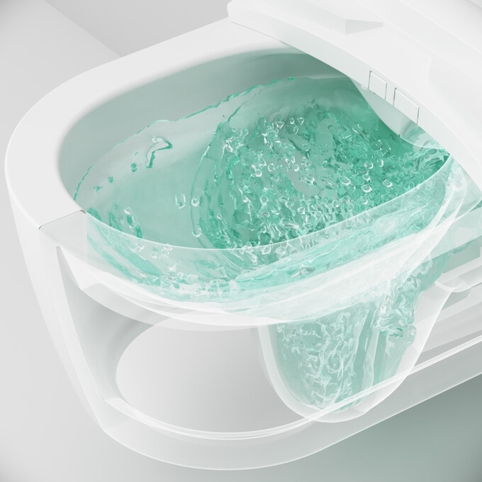 Безобідковий підвісний унітаз Am.Pm Func FlashClean C8F1702SC (з кришкою-біде), фото , изображение 9