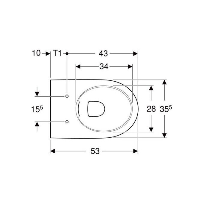 Безободковый подвесной унитаз Geberit Selnova 500.694.01.2 (без сиденья), фото 3