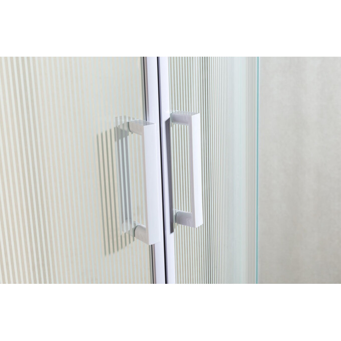 Душевая кабина с поддоном Eger Tisza WS 599-021-S (90x90 см, стекло с рисунком, профиль белый глянцевый), фото 2