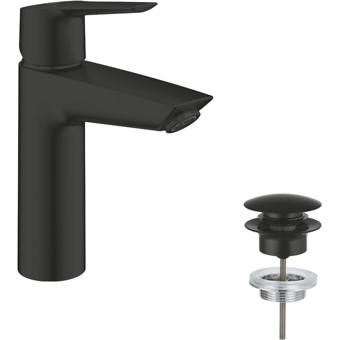 Комплект змішувачів для ванної кімнати Grohe QuickFix Start & Vitalio Start 250 Black M-Size UA303305RM (322782432+235752432+266802431, чорний матовий), фото , изображение 19