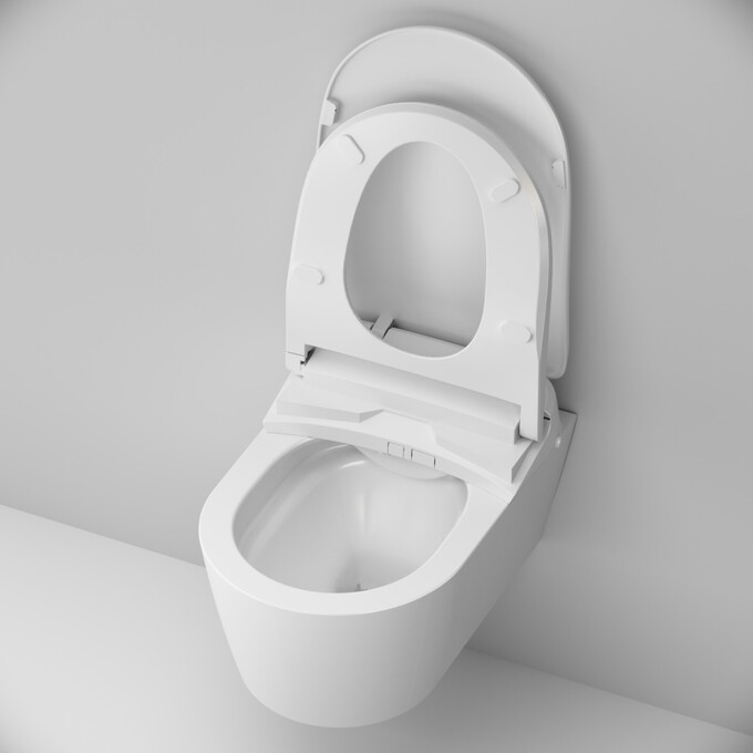 Безобідковий підвісний унітаз Am.Pm Func FlashClean C8F1702SC (з кришкою-біде), фото , изображение 7