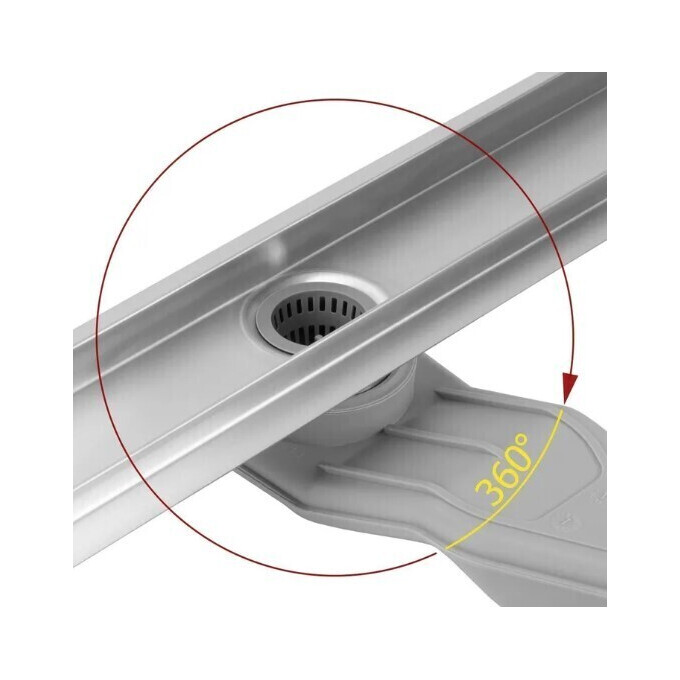 Душовий трап Rea Neox Superflow Brushed Steel 80 REA-G2707 (80 см, нержавіюча сталь), Колір виробника: нержавіюча сталь, Доступні розміри: 80, фото , изображение 2