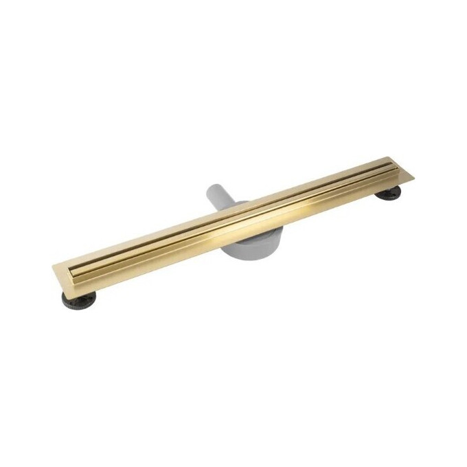 Душовий трап Rea Neox Slim Pro Brushed Gold 70 REA-G2714 (70 см, брашоване золото), Колір виробника: золото брошене (матове), Доступні розміри: 70, фото , изображение 4
