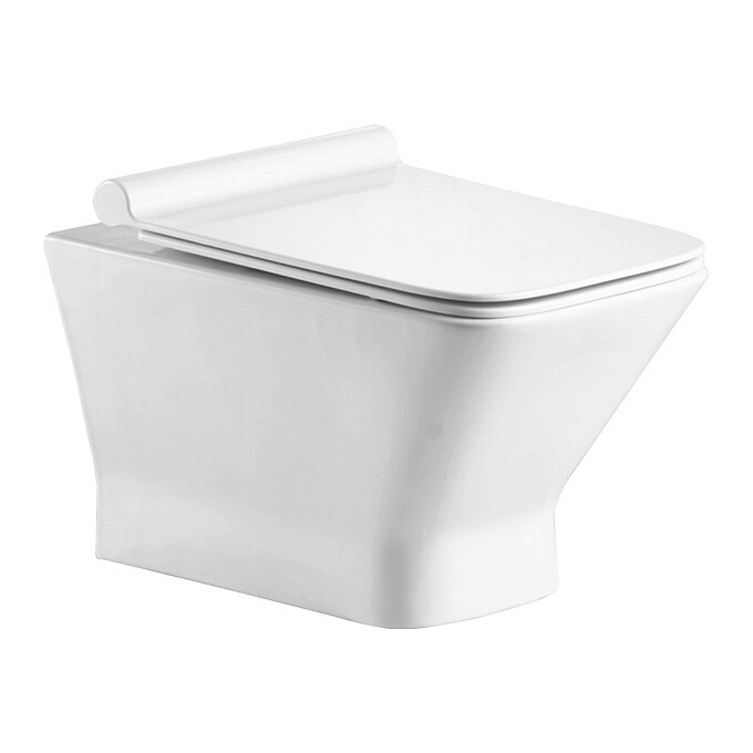 Безободковый подвесной унитаз Volle Leon 13-11-160 (с сиденьем), фото 