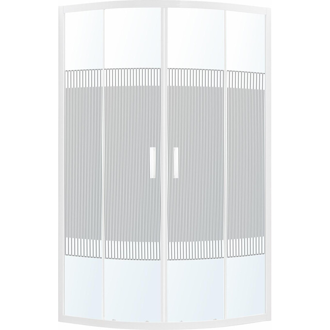 Душевая кабина Eger Tisza WS 599-021-S/1 (90x90 см, стекло с рисунком, профиль белый глянцевый), фото 