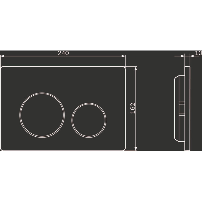 Клавиша смыва Am.Pm PrimeFit L I090151 (хром), Цвет производителя: хром, фото 3