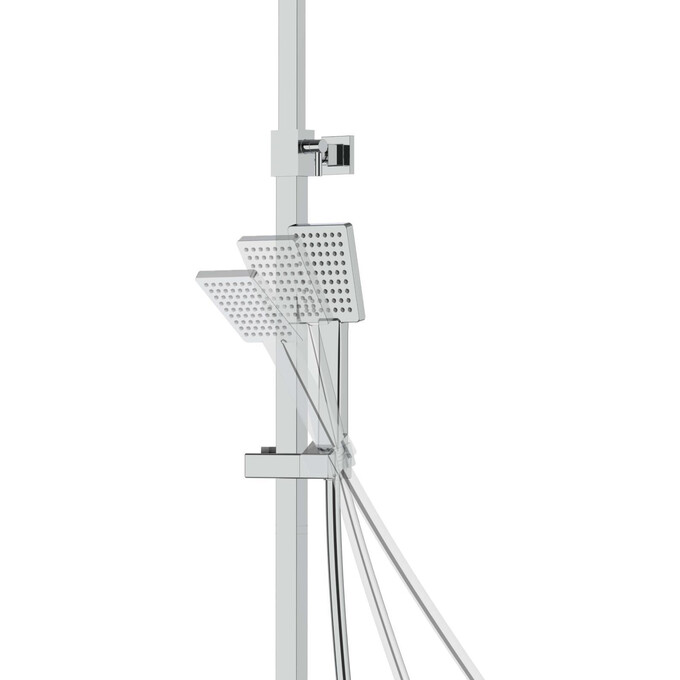 Термостатическая душевая система Corsan Ango Chrome CMN02TCHW (с изливом), Цвет производителя: хром, фото 6