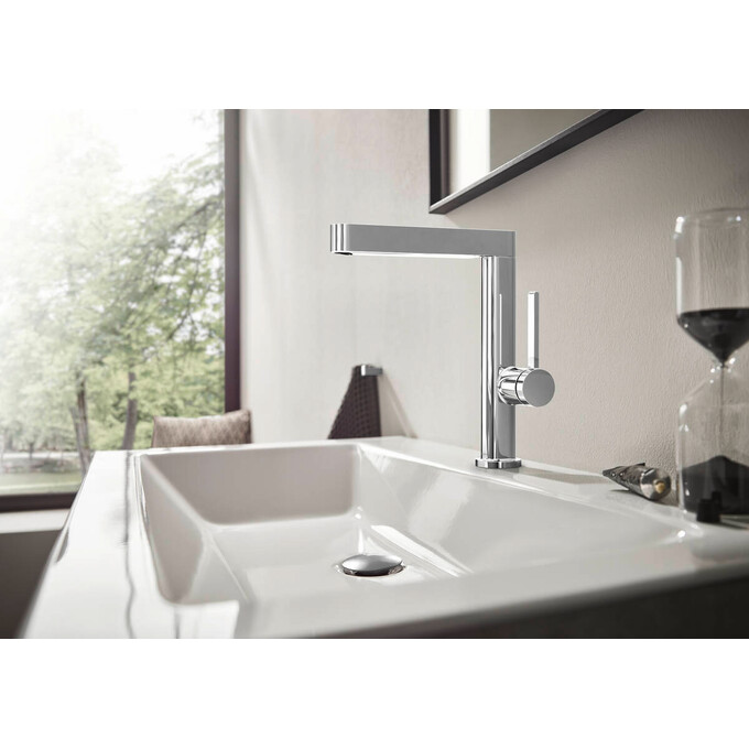 Змішувач для умивальника Hansgrohe Finoris Chrome 76060000 (з донним клапаном), Колір виробника: хром, фото , изображение 2