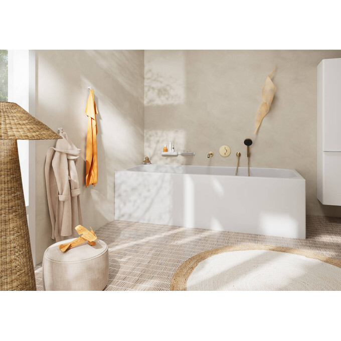 Внешняя часть смесителя скрытого монтажа для ванны Hansgrohe DuoTurn S Brushed Bronze 75418140 (брашированная бронза), Цвет производителя: брашированная бронза, фото 2