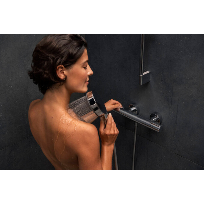 Смеситель для душа с термостатом Hansgrohe Ecostat Element Chrome 13346000, Цвет производителя: хром, фото 8