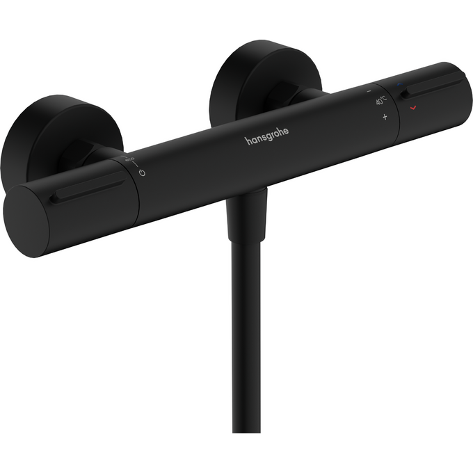 Смеситель для душа с термостатом Hansgrohe Ecostat Element Black Matt 13346670 (черный матовый), Цвет производителя: черный матовый, фото 