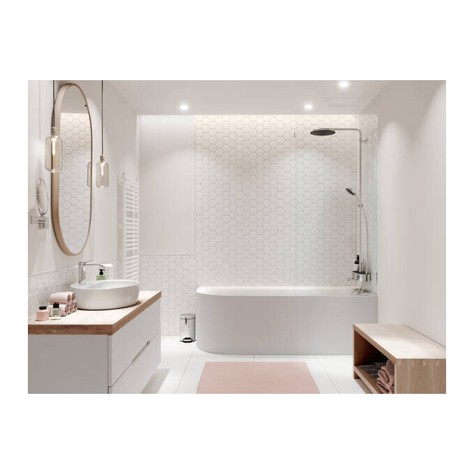 Душевая система с термостатом Hansgrohe Pulsify S Chrome 24230000 (с изливом и полочкой), фото 2