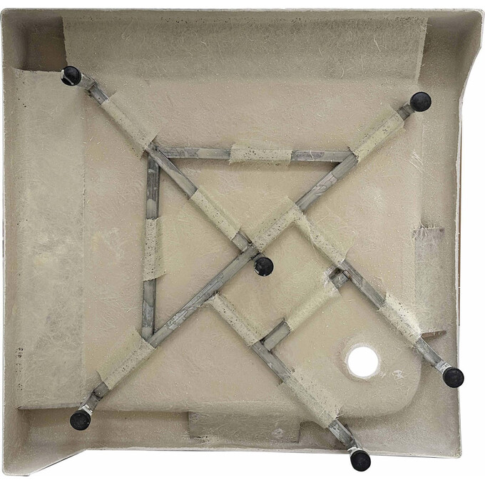 Душовий піддон Lidz Kapielka ST80X80X14 (LKAST808014, 80x80 см, з каркасом), фото , изображение 3