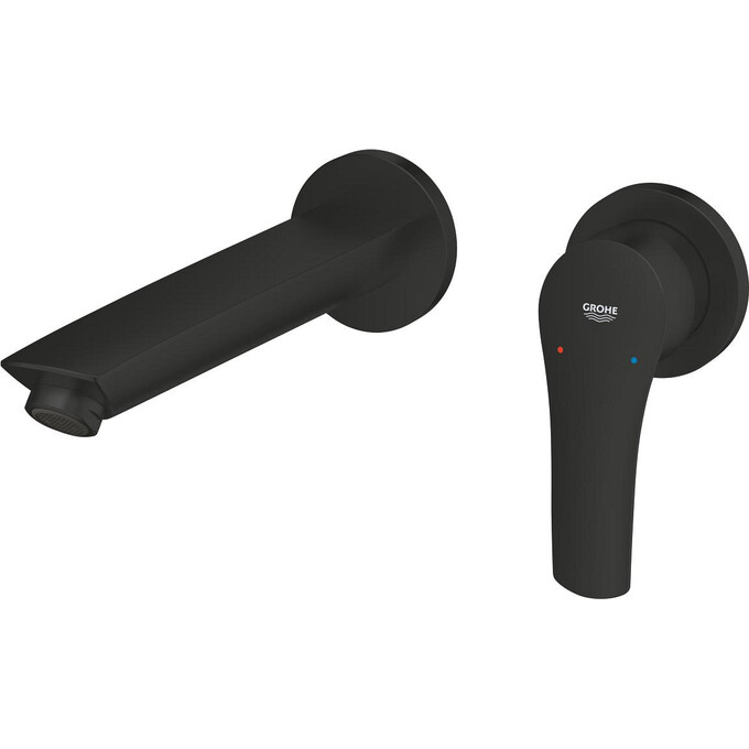 Внешняя часть смесителя скрытого монтажа для умывальника Grohe Eurosmart 293382433 (черная матовая), фото 3